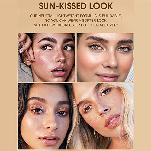 Sommersprossen Stift,Wasserdicht Freckle Pen, Natürlicher lebensechter gefälschter Sommersprossen-Make-up-Stift, langlebiges wasserdichtes leichtes Sommersprossen-Make-up-Werkzeug(03#Chestnut)