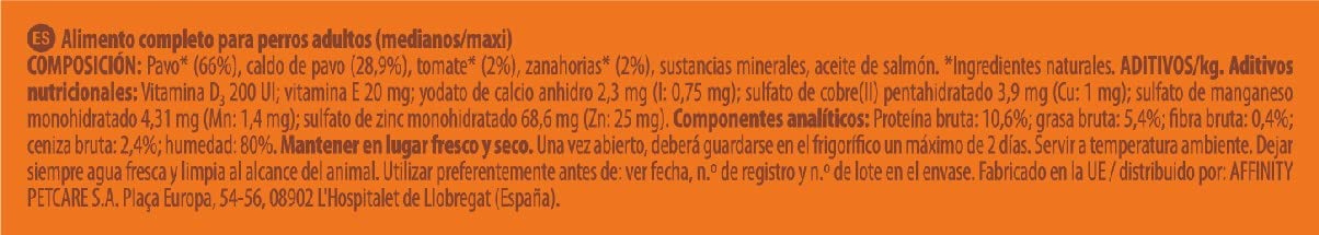 Nature's Variety Original No Grain - Paté para Perros Adultos con Pavo - Caja 8 x 300 g