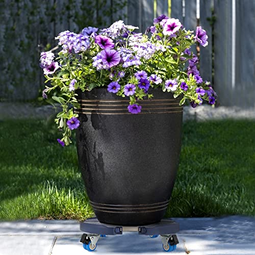 W B D Weibida Plant Caddy With Wheels Heavy Duty 440Lbs Capacity, Adjustable 15-21 Inch Rolling Plant Stand Indoor Outdoor, Large Plant Cart Dolly With Casters For Flower Pot Garden Pot Mover thumb #2