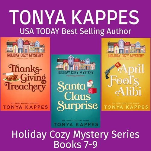 Holiday Cozy Mystery Series Collection, Books 7-9 Audiolibro Por Tonya Kappes arte de portada