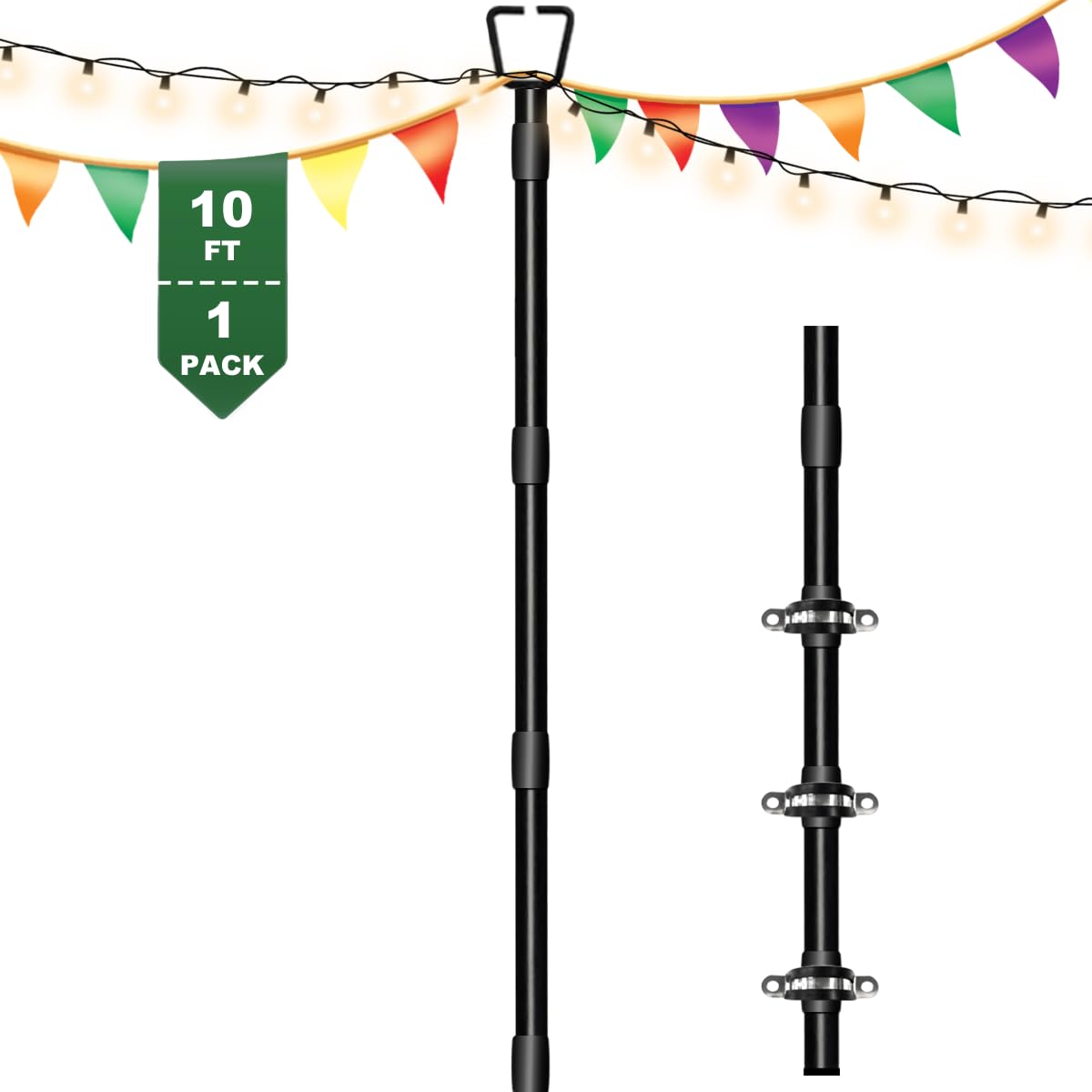 Tigerden String Light Pole for Deck Fence — image 1