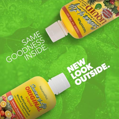 Natures Plus 0097467306011 Source Of Life Liquid, Tropical Fruit - 30 Fl Oz - Multivitamin & Mineral Supplement thumb #1