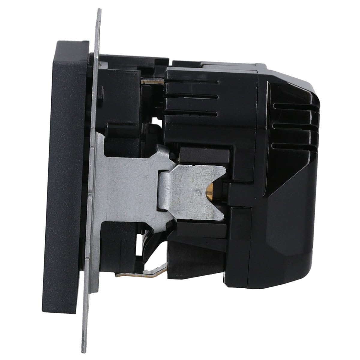 Jung A1520-15CAANM SCHUKO-Steckdose mit USB Typ AC (max. 3A) mit erhöhtem Berührungsschutz (Thermoplast bruchsicher) Anthrazit Matt Serie A