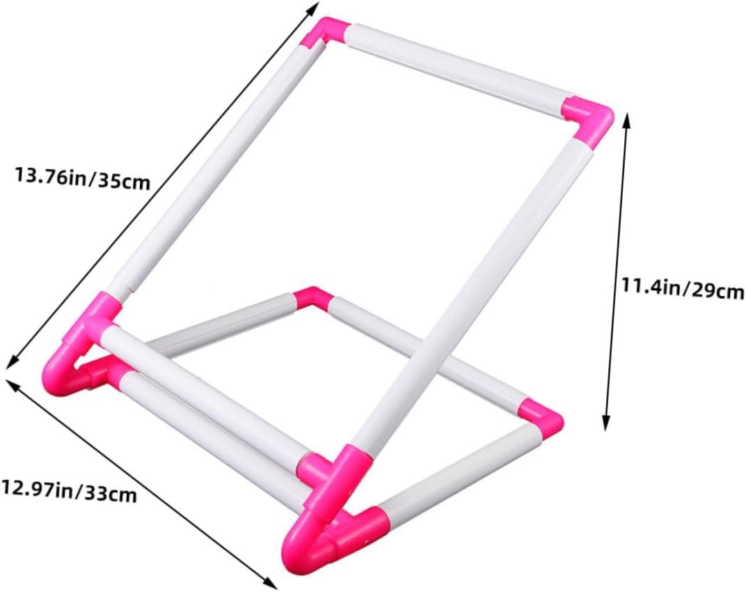 Gadpiparty Plastic Cross Stitches Embroidery Frame Table Stand Scroll Frame Quilting Holder for Sewing Craft Supplies