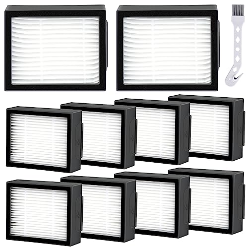 Artraise Lot de 10 filtres HEPA de rechange compatibles avec iRobot Roomba i7 i7+ i3 i3+ i2 i2 i1 i1+ i4 i6 i6+ i8 i8+ E5 E6 E7 I & J & E Serie Robot Aspirateur Pièces de rechange