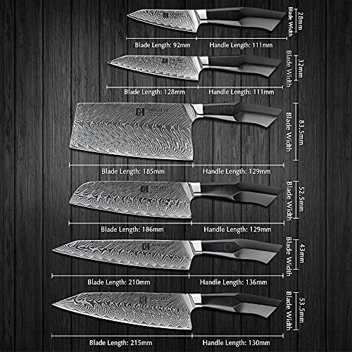 Set Cuchillos Cocina 6 Piezas Acero Inox miniatura 3