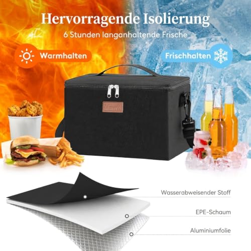 Lifewit Kühltasche Klein 6,4L / 11,6L, Kühlbox, Lunchtasche Isoliert – Ansicht 3