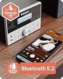 5.2 Bluetooth CD Player with Speakers | Powerful 20W Compact HiFi System with EQ Settings | FM Radio, 30 Presets, Wooden Build, Remote Included | USB, AUX, Plays MP3, CDs, CD-Rs | Oakcastle HIFI150 - Image 2
