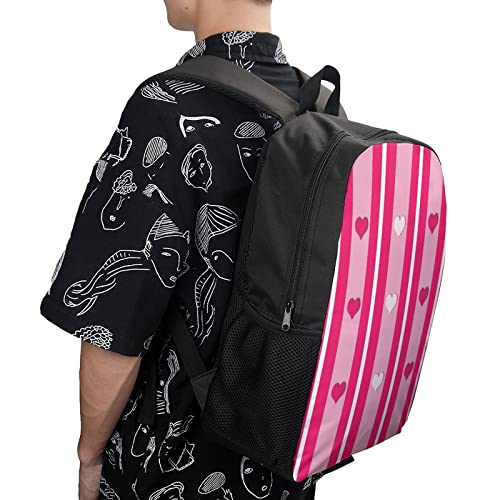 Mochila escolar unisex para niños con espalda acolchada y rayas 4
