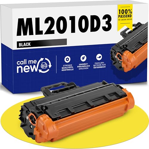 callmenew ML 2010D3   Tóner compatible con Samsung ML 2010 (ML2010 / ML2010R / ML2010PR) – 3500 páginas Smart Chip Reemplazo para ML2015 / ML2020 – Pack de 1