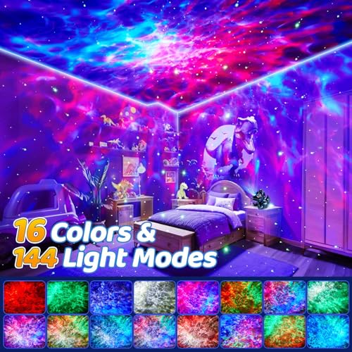 Image of Dinosaur Baby Sound Machine Night Light Projector, 22 White Noise Machine Baby 5.3 Bluetooth Speaker, 196Color Remote Control | Toddler Night Light for Kids, Boy Gift Dinosaur Decor Galaxy Light