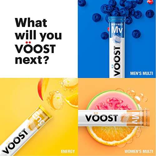 Voost, Hydration, Electrolyte And Hydration Tablet, B Vitamins, Daily Vitamin Supplement, Effervescent Drink Tablet, No Sugar + Low Calorie, Fruit Punch Flavor, 40 Count #TOP6