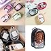 3Pcs Clear Display Case for 17/15cm Plush Doll -Portable Bag with Keychain, Waterand Dust-Resistant,Protective Cover for Collectible Toys,Jewelry,Cosmetics,Ornaments,Data Line (White+Black+Clear)