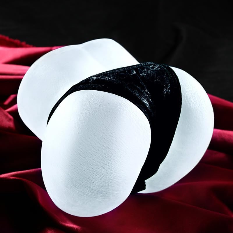2LB Adult Sex Doll Male Masturbator 2 in 1 Male Adult Toys with 3D Realistic Textured Vagina Anal Channels Transparent Sex Dolls Big Ass Clear Pocket Pussy Female Torso Adult Sex Toys TPE Material