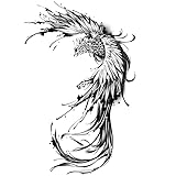 Phoenix Herbal Tattoo – Semi-Permanent Juice Tattoo, Large Floral Design, Bold & Beautiful, Cherry Blossom Full Sleeve, Waterproof & Non-Reflective, For Men & Women