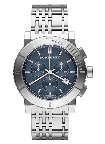 BURBERRY BU2308 - Orologio da uomo, cinturino in