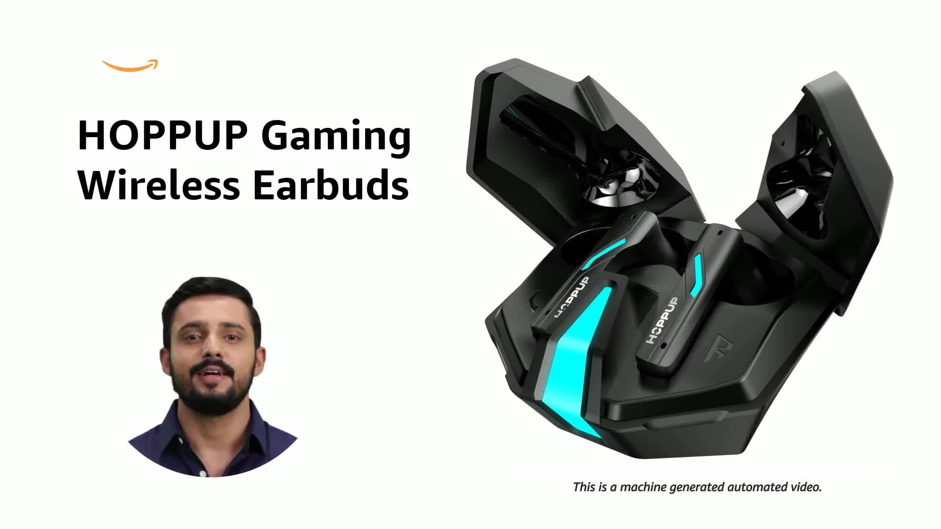 HOPPUP Xo6 Gaming Earbuds with 35MS Low Latency, RGB LED, 13MM