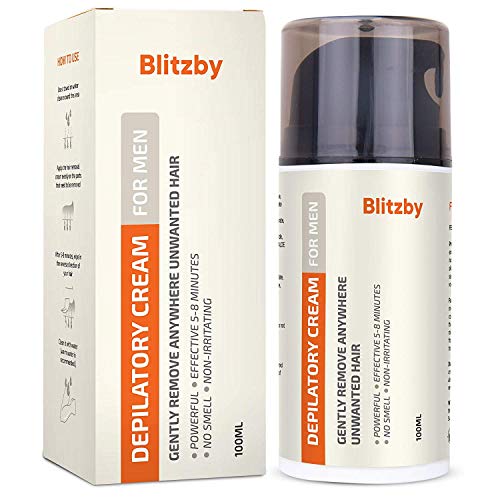 Men’s Hair Removal Cream, Depilatory Cream For Men, No smell, Non-Irritating, For All Skin Type, 100ML