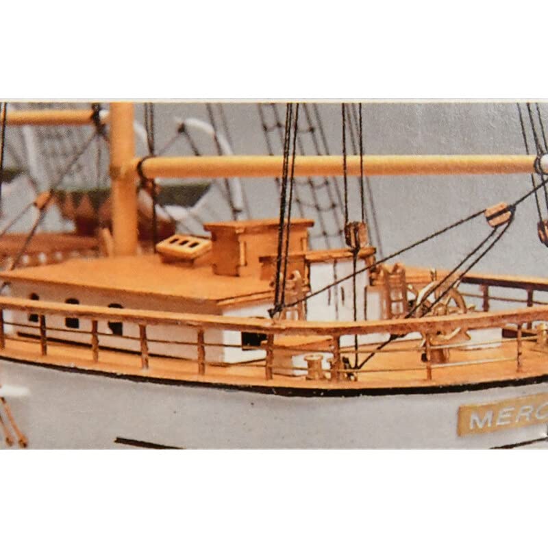 Generico - Mantua Model 757 - MERCATOR NAVE SCHULE BELGA - 1:120 - Modellbau Modellbausatz, Komplettes Montageset aus Holz und Metall zur Montage