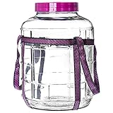 😀 DER GLASBALLON IST MASSIV – SO SOLL ES AUCH SEIN. Um das Getränk und Eingemachte passend zu sichern, ist es aus einem hochqualitativen Glas angefertigt, in dem der Wein oder der Obstlikör professionell gären und das Gemüse vor Schmutz, Insekten oder Bakterien geschützt wird. Sie überlegen, wie man solch massive Gläser mit dem Inhalt tragen kann? Der Glasballon ist mit widerstandsfähigen Trägern ausgestattet, die es umwickeln und den schnellen Transport ermöglichen.