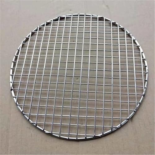 1pc Round BBQ Grill Net Meshes Racks Grid Round Barbecue Grate Steam Net 304 Stainless Steel Camping Hiking Outdoor Mesh Wire Net (Color : 57cm)