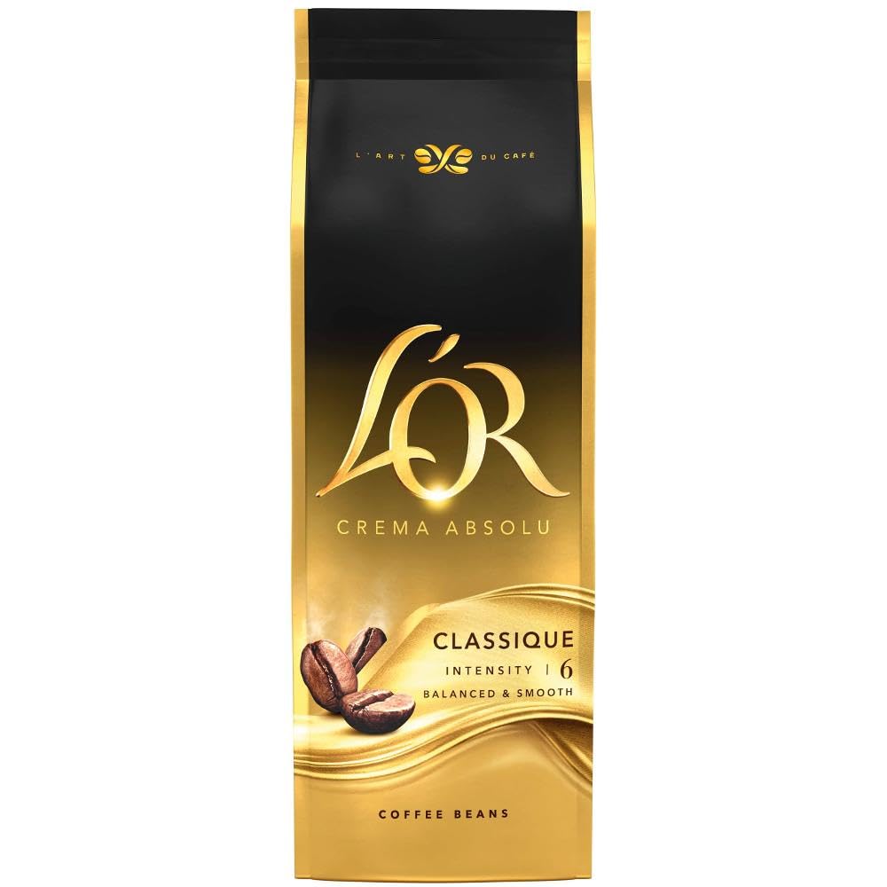 L'ORCrema Absolu Classique Coffee Beans 500g Intensity 6Rainforest AllianceRainforest AllianceRainforest AllianceRainforest Alliance