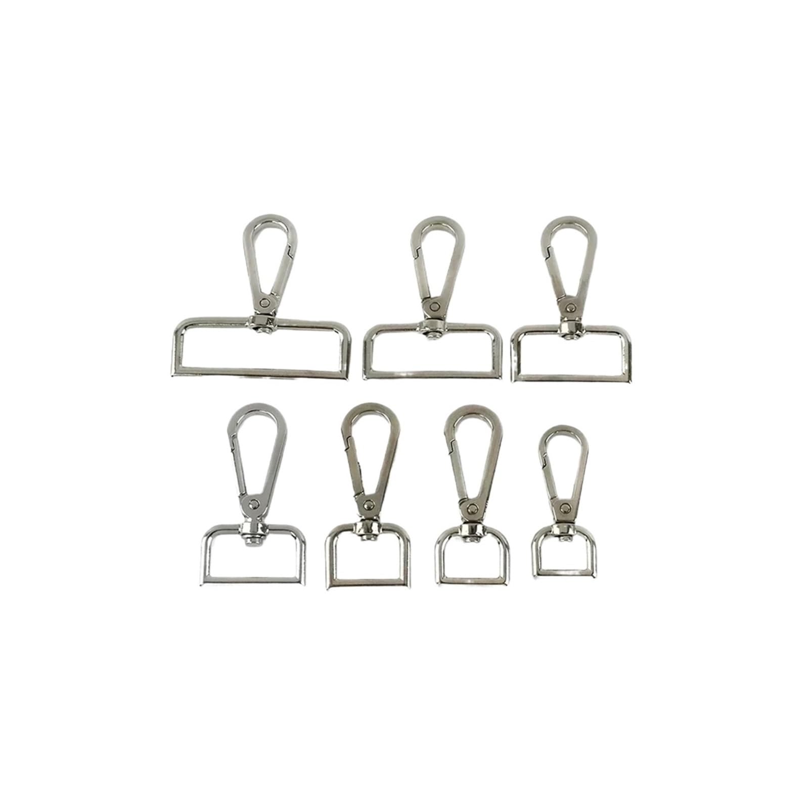 Swivel snap Hook, Metal Buckle Handbag, Swivel, Leather Craft Bag Accessories with Lobster Clasp(Silver,32mm)