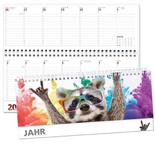 Tischkalender 2026 Querformat - Hochwertiger Schreibtischkalender