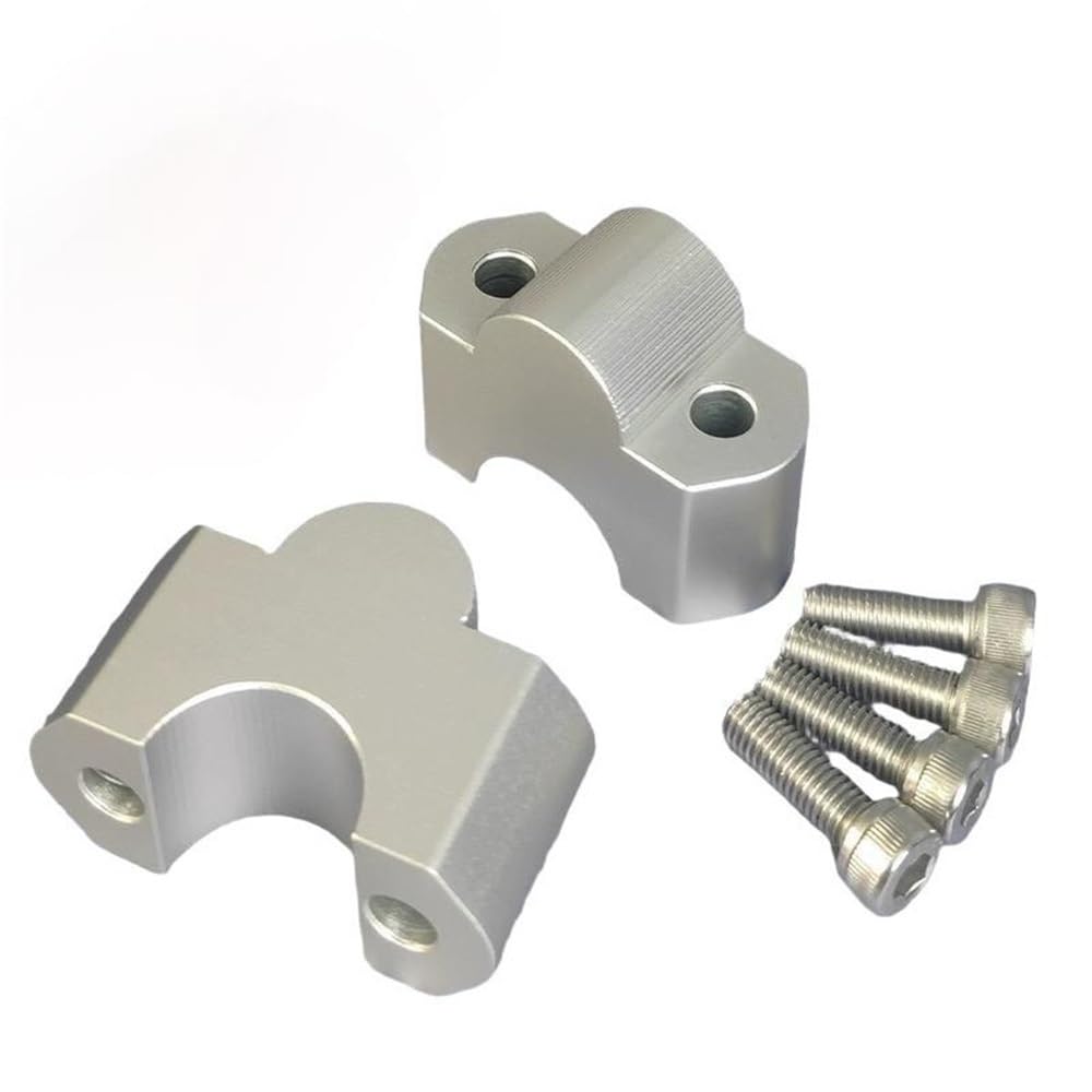 Kit d'adaptateur de montage pour guidon de moto Harley Iron 883, rehausseur de 50 mm argent
