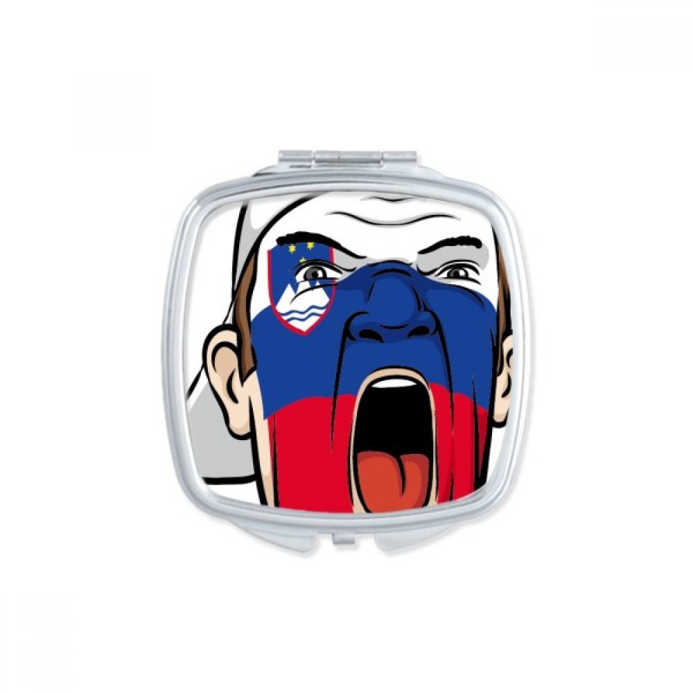 Miroir de poche Slovénie mignon petit cadeau pour passionnés de maquillage artistique