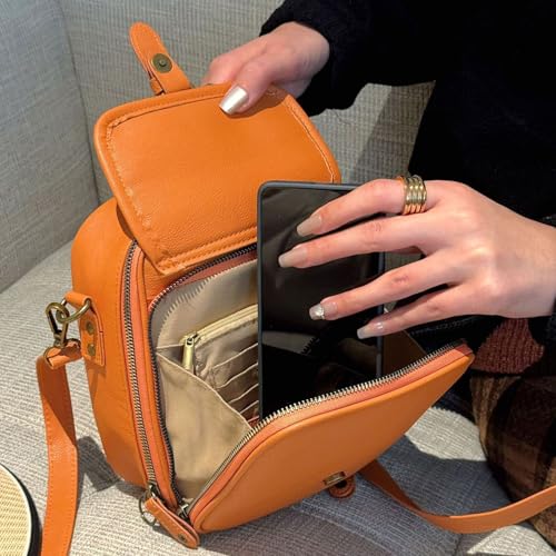 Sculpture Crossbody Leather Bag, Forcipower Crossbody Bags for Women, Vintage Anti Theft Shoulder Bags with 10 Card Slots3