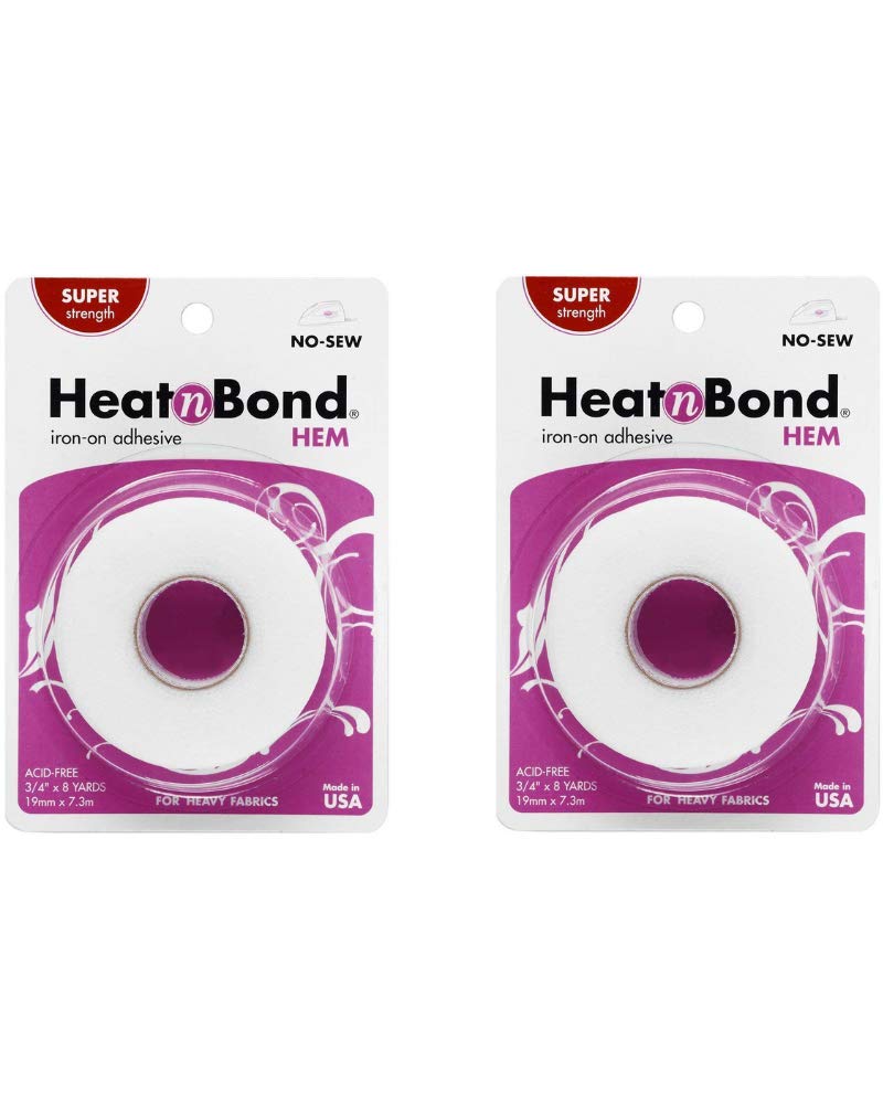 HeatnBondIron-On Hem Adhesive, Super Weight, 3/4 Inch x 8 Yards(2)