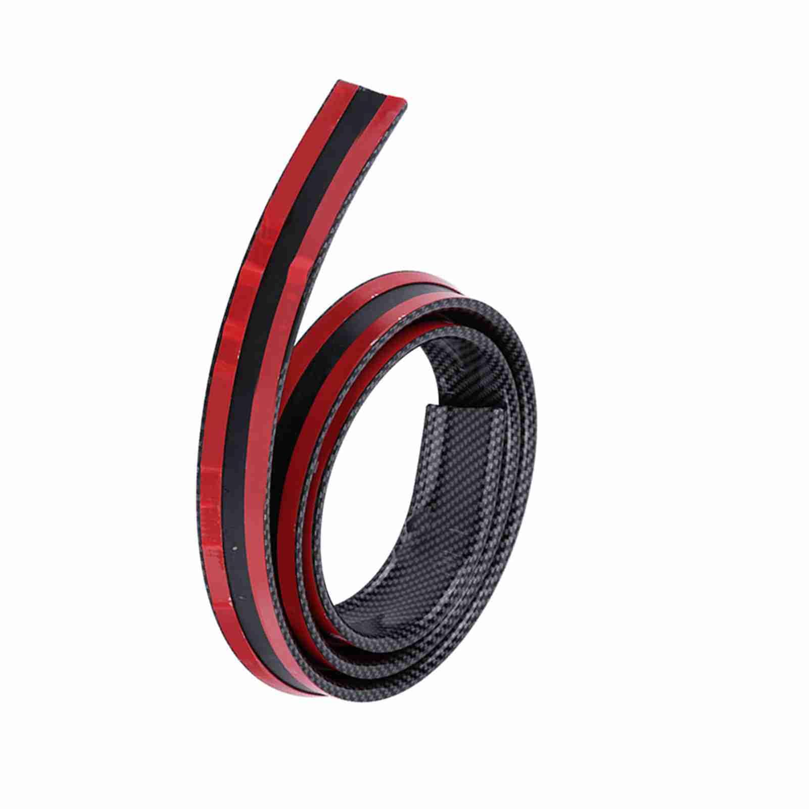 Akozon Lèvre d'aile de Becquet de Coffre de Toit Arrière en Caoutchouc Souple inspiré de la Fibre de Carbone de 1,5 M/4,9 Pieds pour Voitures et Camions - Ajustement Universel Flexible, (Black)