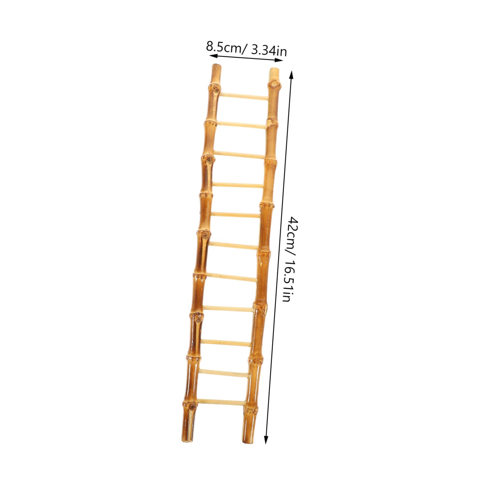 Cabilock 1pc Sashimi Bamboo Ladder Sashimi Dish Decorations Kids Bamboo Ladder Toy Mini House Decoration Bamboo Ladder Ornament Bamboo Ladder Models Realistic Ladder Ornaments Photo Props