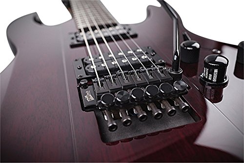 Line 6 Jtv-89F-B Solid Body Electric Guitar With Mahogany Body, Rosewood Fb And Floyd Rose Tremolo - Black #TOP4