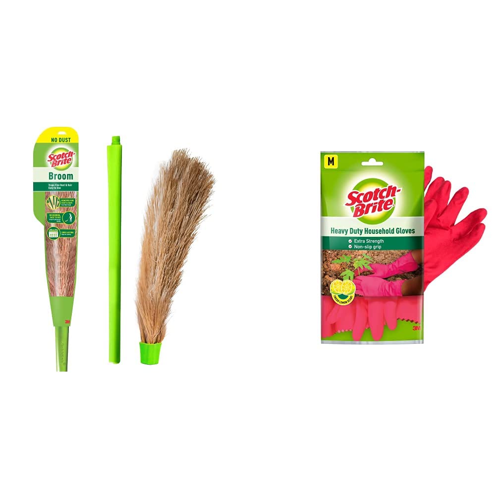 Scotch-Brite No-Dust Broom, Long Handle, Easy Floor Cleaning (Multi-use)-image-41