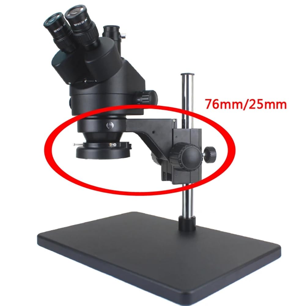Soporte para Cabezal de Microscopio Estereoscópico, Brazo de Ajuste de Enfoque, Anillo de Microscopio, Soporte de Mandril, Diámetro 76 Mm, 25 Mm, Accesorios.