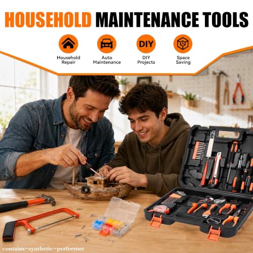 KOOPOOL 160-Piece Home Tool Kit, Household Basic Hand Tool Set with Case for Home Repair, DIY Projects and Maintenance - image 2