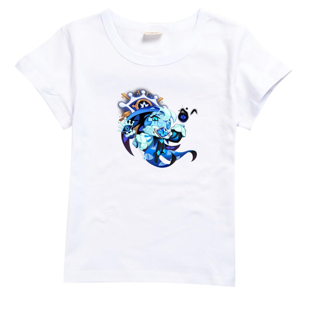 Hzsyc Boys Shadow Milk Cookie T-Shirts Kids Shadow Milk Cookie Game Pullover Shirt (White,11-12years)