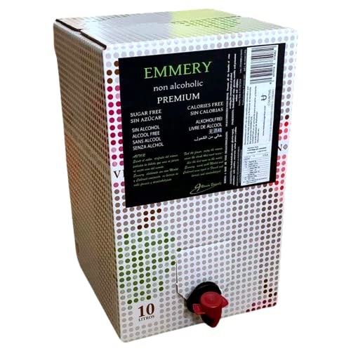 Vino sin alcohol 0,0 Premium Blanco | Bag in Box 10 litros | Halal Food
