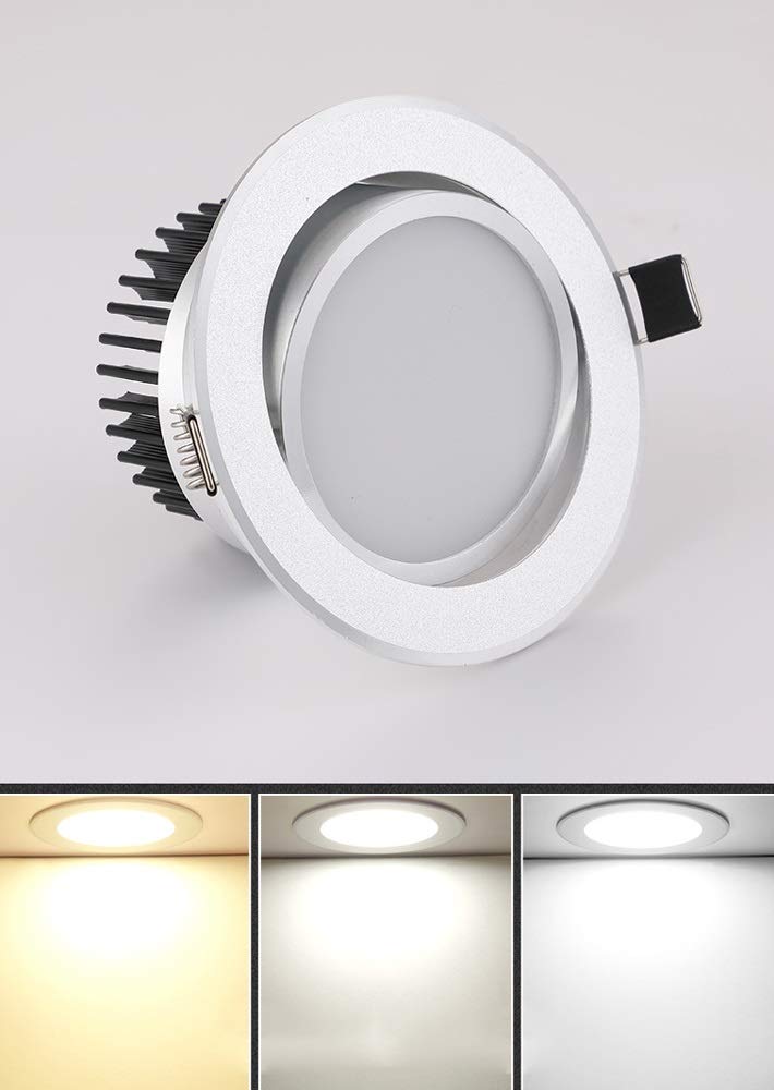 Reflektor sufitowy LED Nobe regulowany 1,5 W, trwały, super jasny, obrotowy, do użytku komercyjnego, energooszczędny. Lampa sufitowa / 10 W - neutralne/neutralne światło 10 W