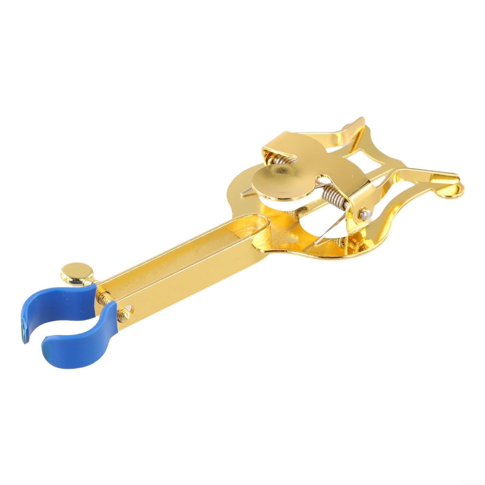 Kompakt und tragbar für Trompete Marsch Notenständer Lyre aus Metall geeignet für Marschband und Konzertnoten (Gold)