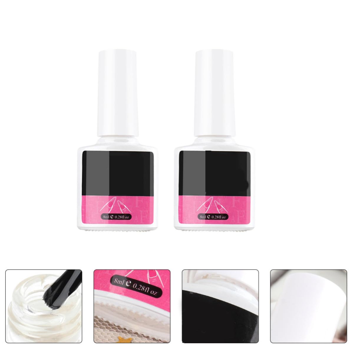 2pcs Nail Extension Glue Gel for Long Lasting Adhesion