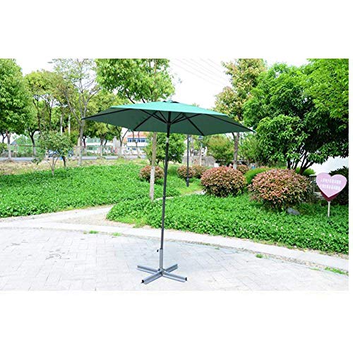 Sombrilla de aluminio 2.4m dosel paraguas resistente UV con manivela playa 4