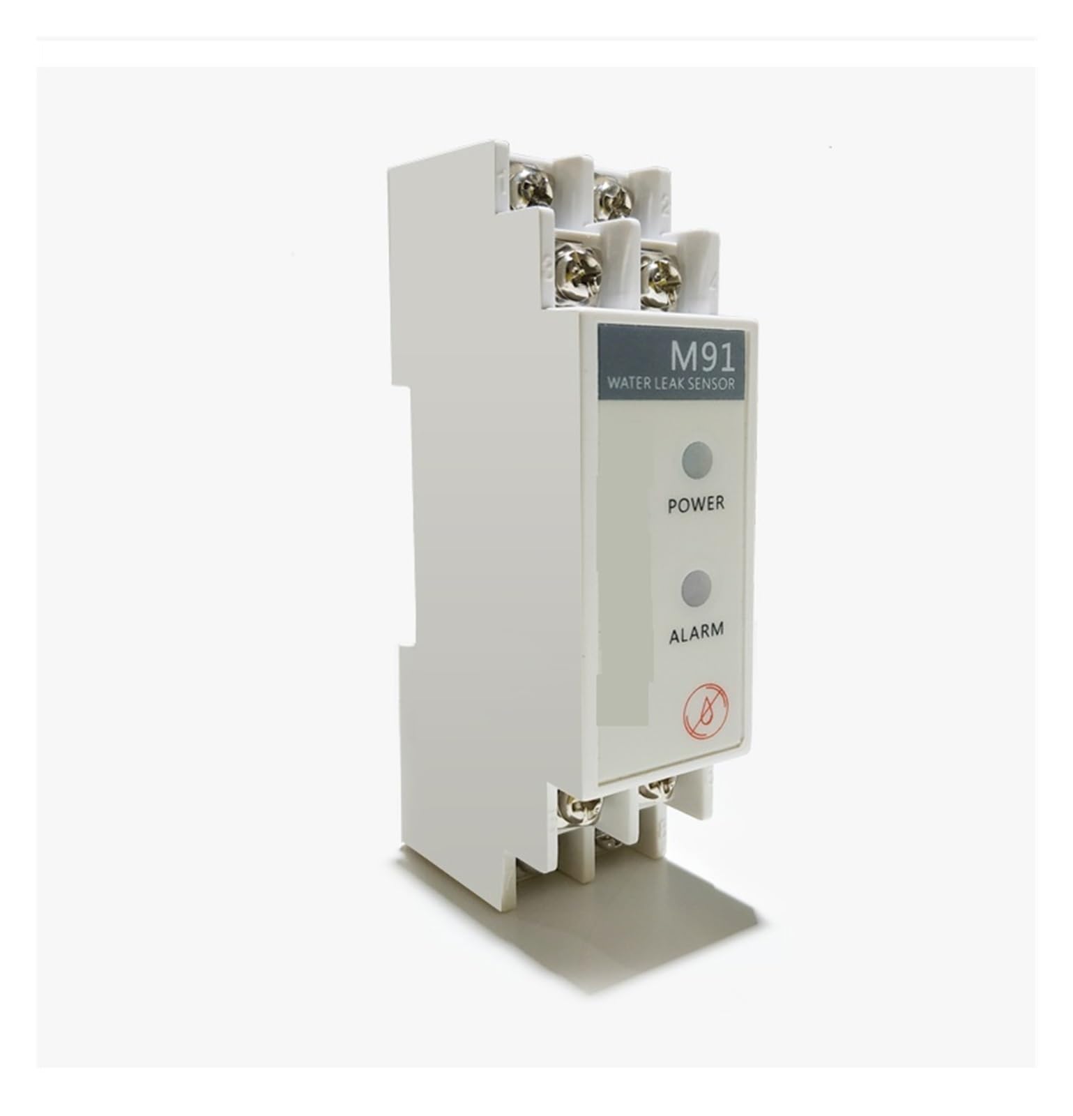Alarm for Wasserlecks im Haushalt Wassertauchdetektor Ton-Licht-Alarm DIN-Schienenmonta Wassertank-Vollwasseralarm