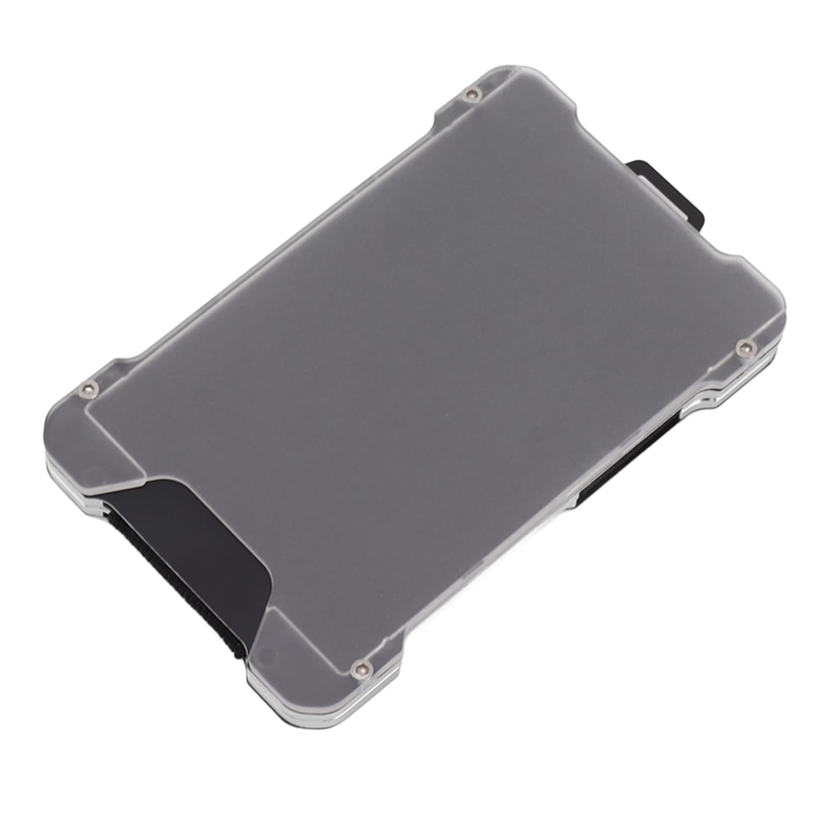 Slim Aluminum Alloy Wallet and Card Holder: Badge Holder Wallet with Blocking and AntiDemagnetization Features for C Lete Security (Silver)