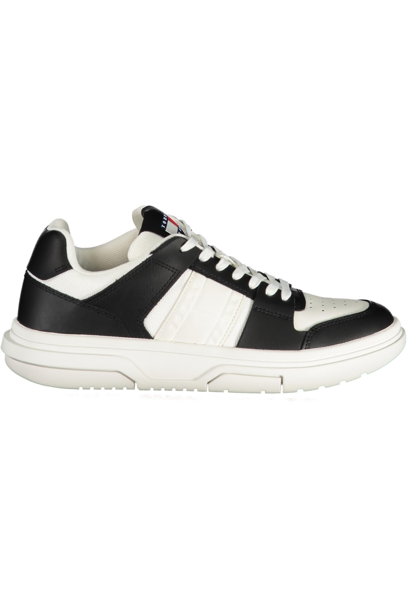 Tommy Hilfiger Nero Leather Women Sneaker - EU38/US8