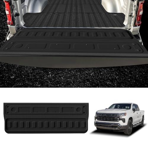 Image of LASFIT Truck Tailgate Mat 2020-2026 for Chevrolet Chevy Silverado & GMC Sierra 2500HD /3500HD (Not Fit MultiPro Tailgate), All Weather TPE Tailgate Protector for Chevrolet Accessories