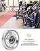 QWORK Universal Aluminium Alloy Bearing Pulley Wheel for Sports Fitness Equipment, 95mm Size, High Load Capacity 660 lbs, 2 Pieces
