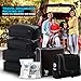 Travel Organizer Set for Luggage & Suitcase - Packing Cubes, Toiletry, Shoe Bags (Black)